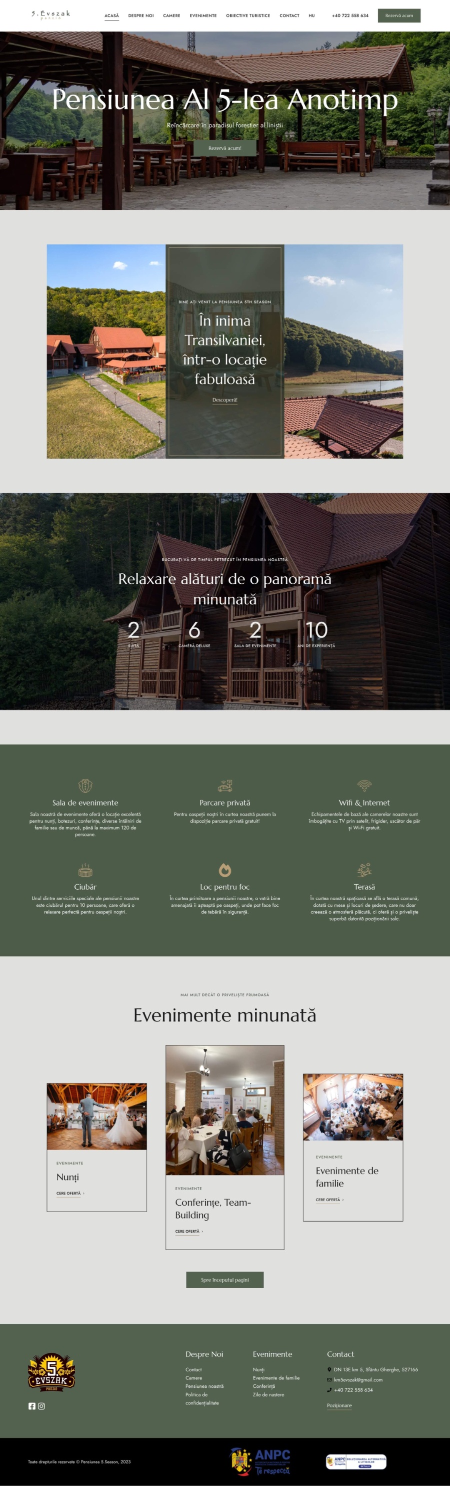 5thseason - Rendezvény terem és szállás foglaló oldal