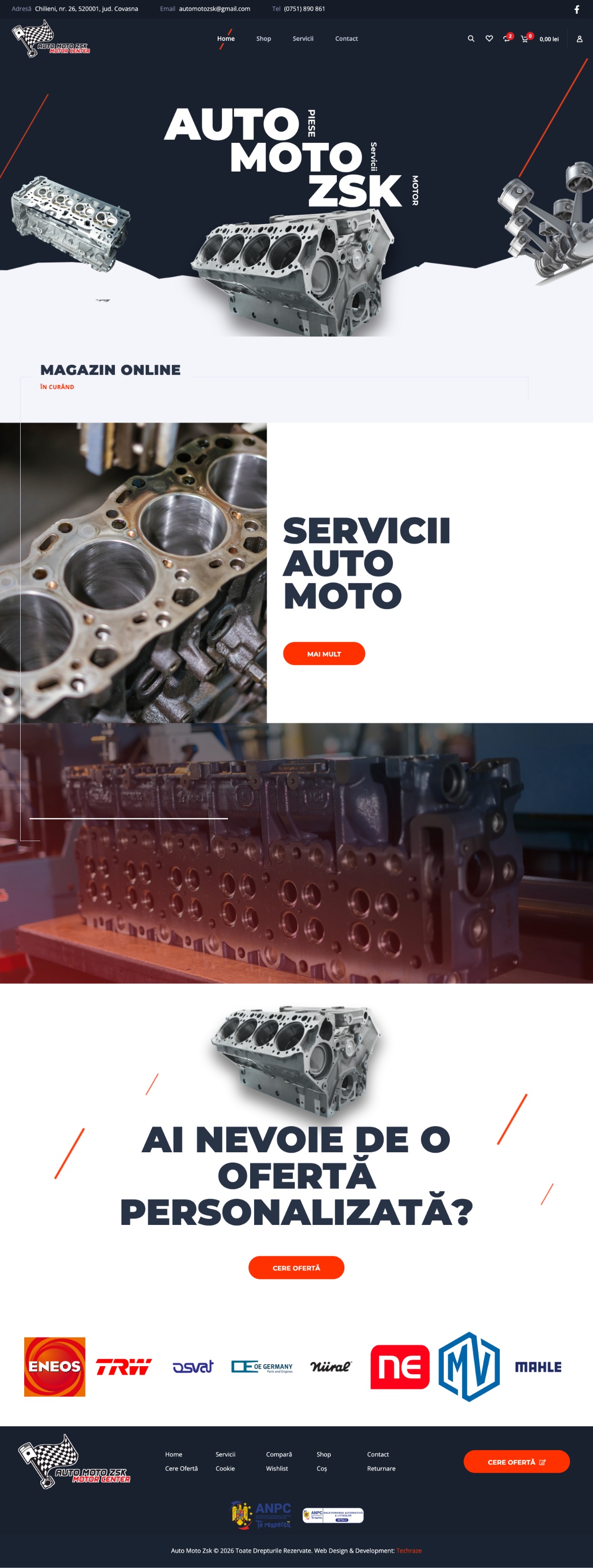Auto Moto ZSK - Magazin online piese auto-moto și recondiționări motoare