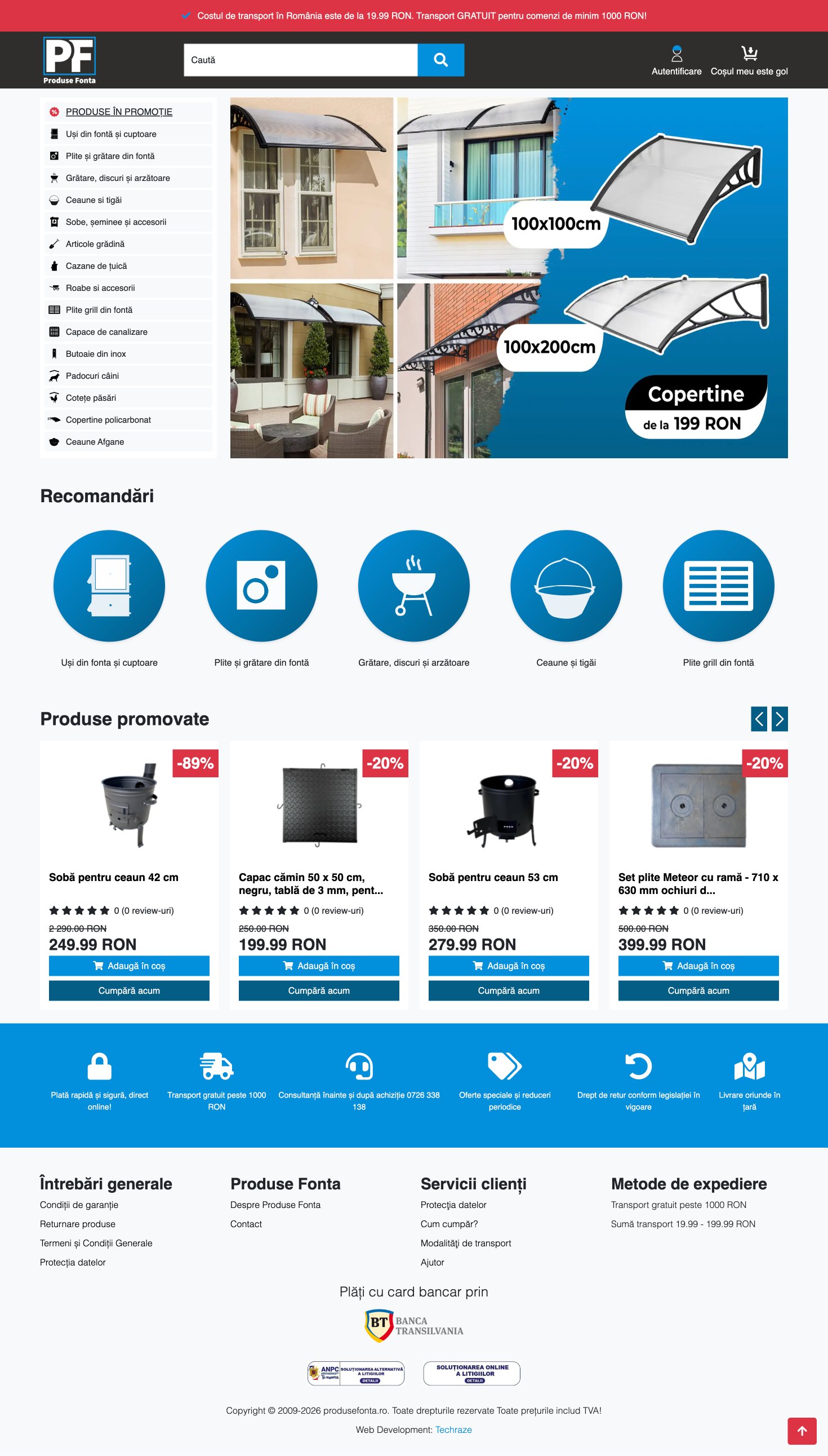 Produsefonta - Lokális vállalkozás modern online jelenléttel